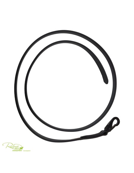 Phantom 5' Black Leather Lead Strap with Black Clip - Ruegruet Shop