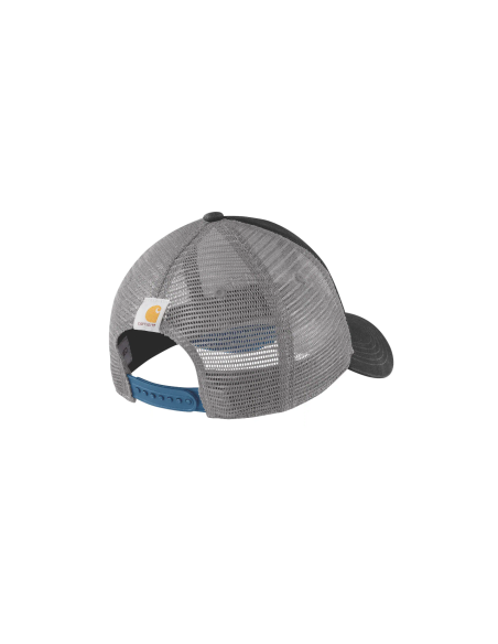 Carhartt Logo Graphic Cap - Black/Dark Horizon Blue - Ruegruet Shop