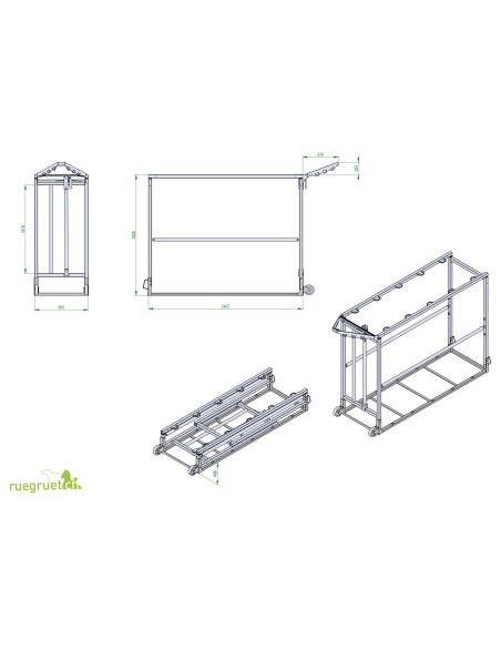 Stand vétérinaire et cage de clippage Ruegruet: Swiss Made
